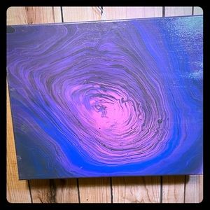 Acrylic pour painting 16x20